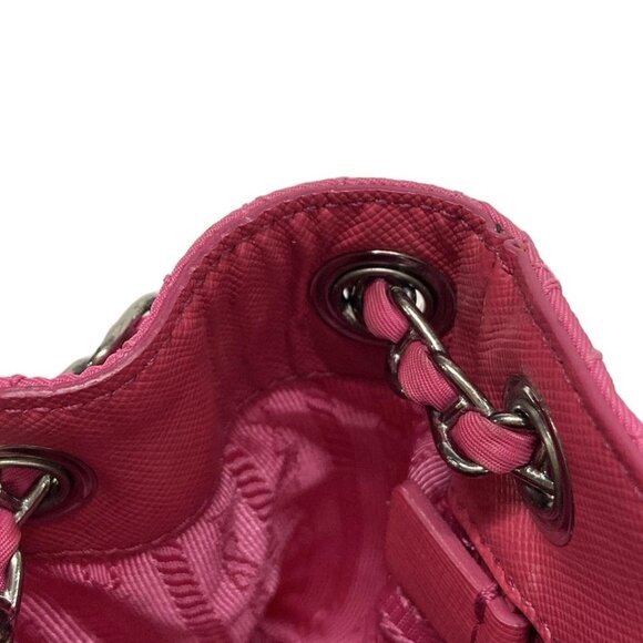 PRADA - Pink Nylon Shoulder Bag 553-060325 - Picture 12 of 14